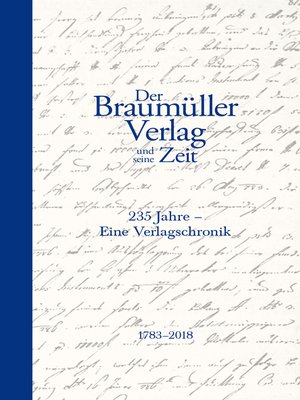 cover image of Der Braumüller Verlag und seine Zeit